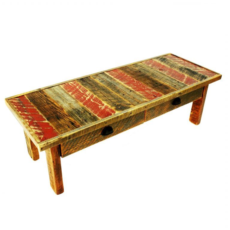 Fashionable Barnwood Coffee Tables Regarding Reclaimed Wood Coffee Table With Drawers Arizona (Gallery 17 of 20)