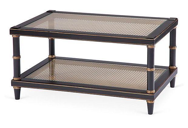 Fashionable Natural And Caviar Black Cocktail Tables Pertaining To Jessa Rattan Side Table, Black/natural On Onekingslane (View 9 of 20)