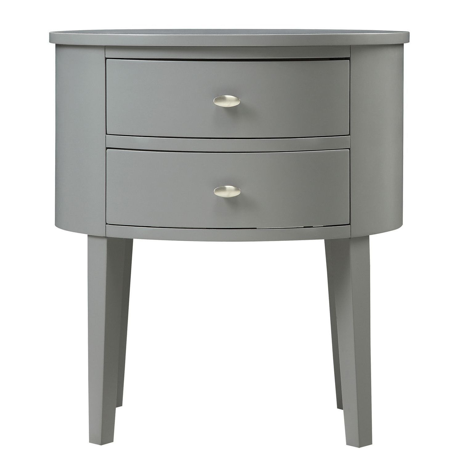 Favorite 2 Drawer Oval Coffee Tables For Gray Oval 2 Drawer End Table (View 6 of 20)