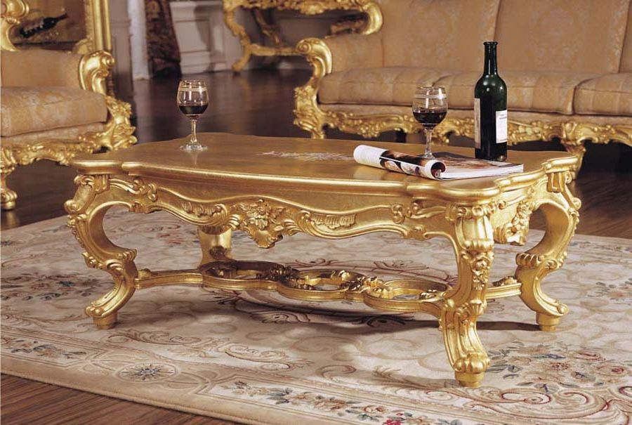 Favorite Antique Gold Aluminum Coffee Tables Intended For Gold Coffee Table: Timeless Treasure In Your Living Room (Gallery 20 of 20)