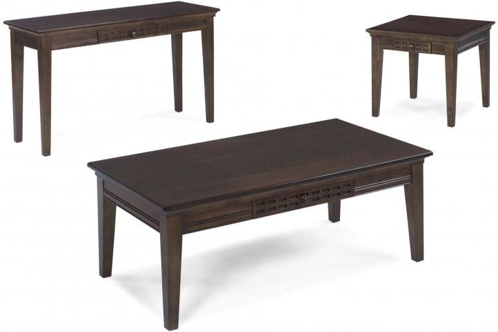 Favorite Dark Walnut Drink Tables With Casual Traditions Walnut Cocktail Table From Progressive (View 10 of 20)