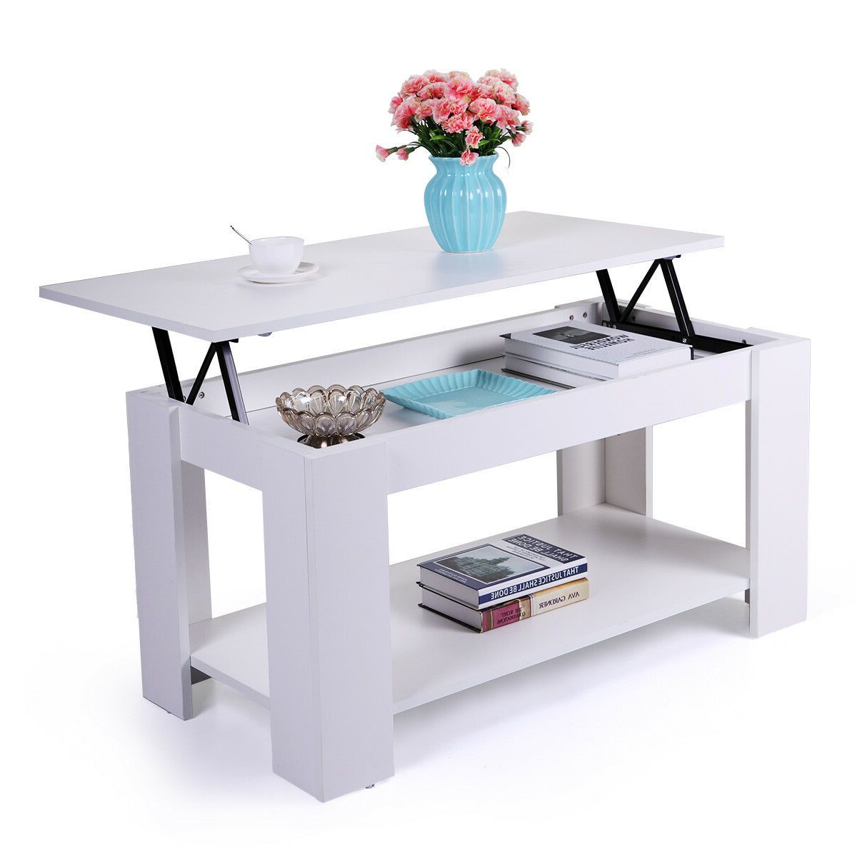 Favorite Espresso Wood Storage Coffee Tables Regarding Lowestbest Lift Top Coffee Table, White Coffee Table With (View 14 of 20)
