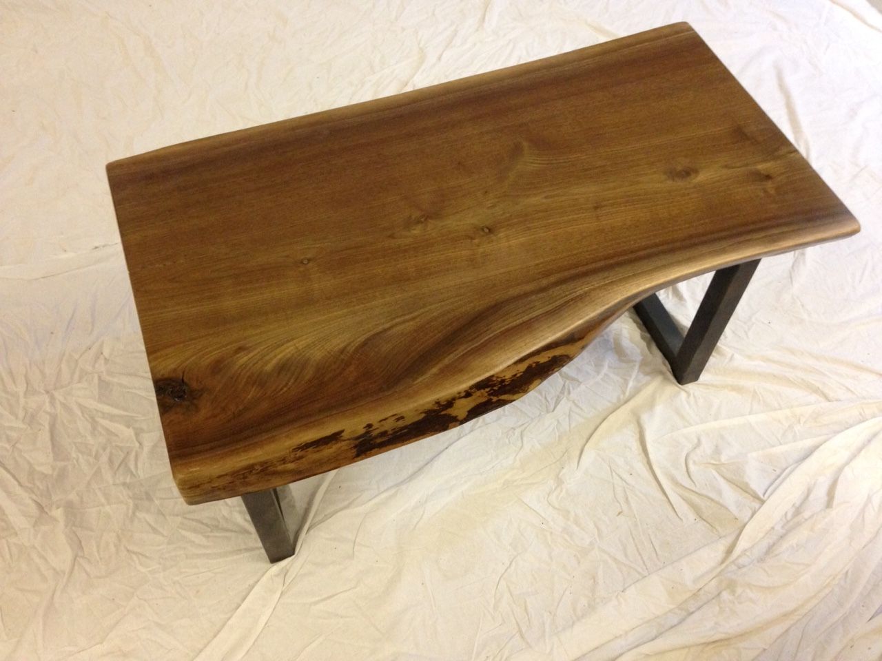 Favorite Hand Finished Walnut Coffee Tables Throughout Live Edge Black Walnut Slab Coffee Table (item #41) (Gallery 11 of 20)