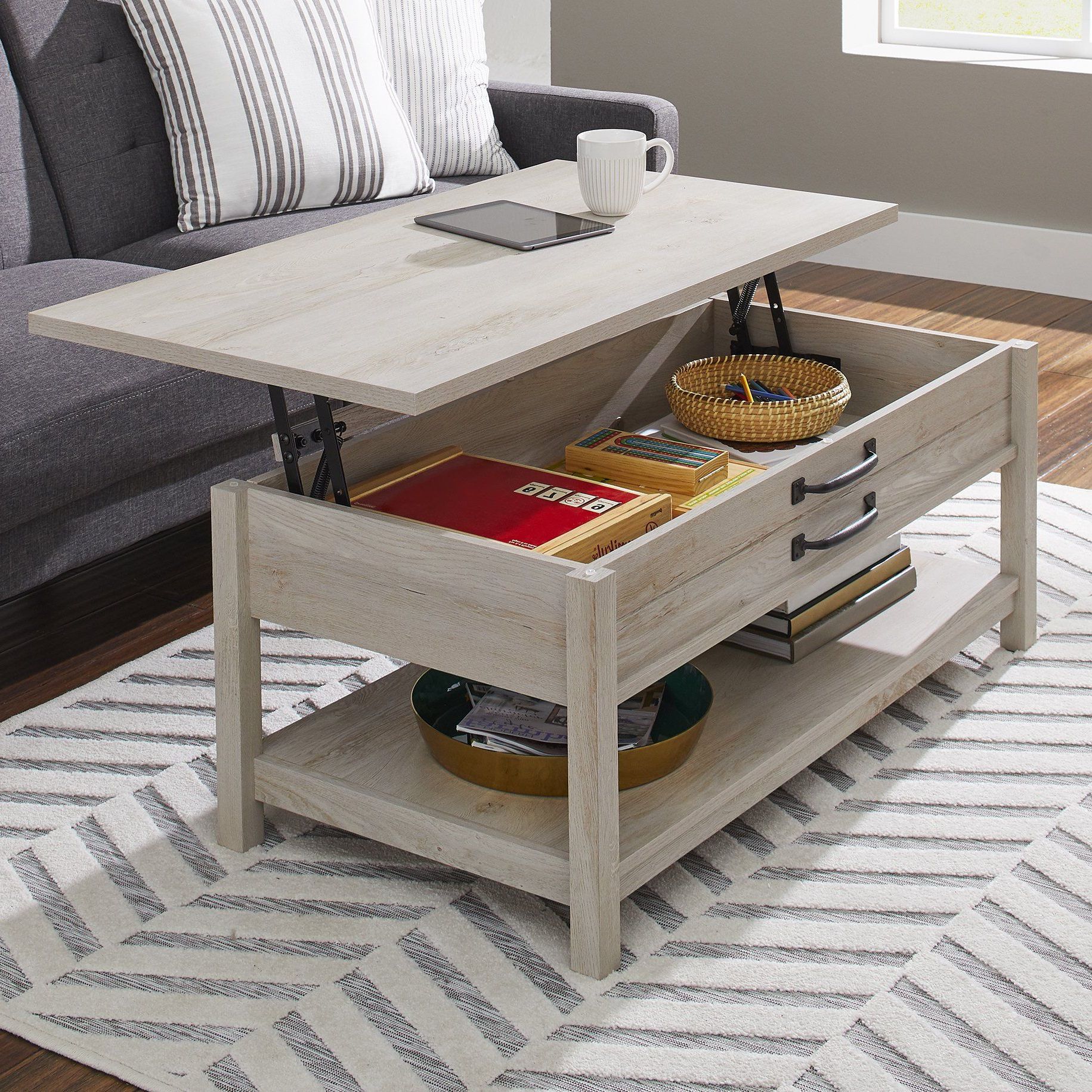 Favorite Modern Farmhouse Coffee Tables In Better Homes & Gardens Modern Farmhouse Lift Top Coffee (View 2 of 20)