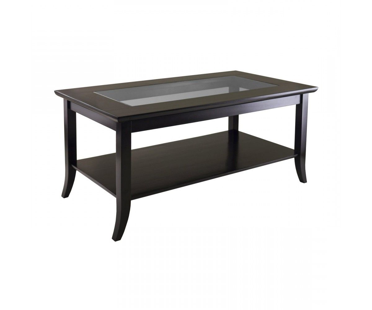 Favorite Rectangular Glass Top Coffee Tables Pertaining To Deluxecomfort Winsome Wood 92437 Genoa Rectangular (View 13 of 20)
