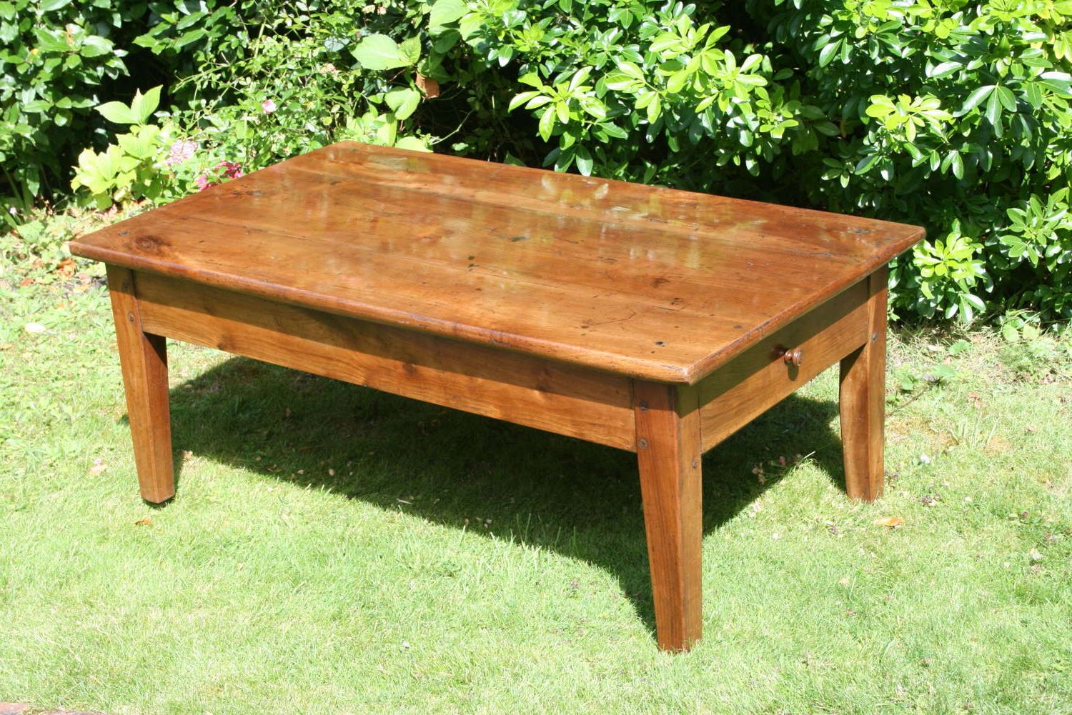 French Cherry Wood Coffee Table In Most Recent Heartwood Cherry Wood Coffee Tables (View 9 of 20)