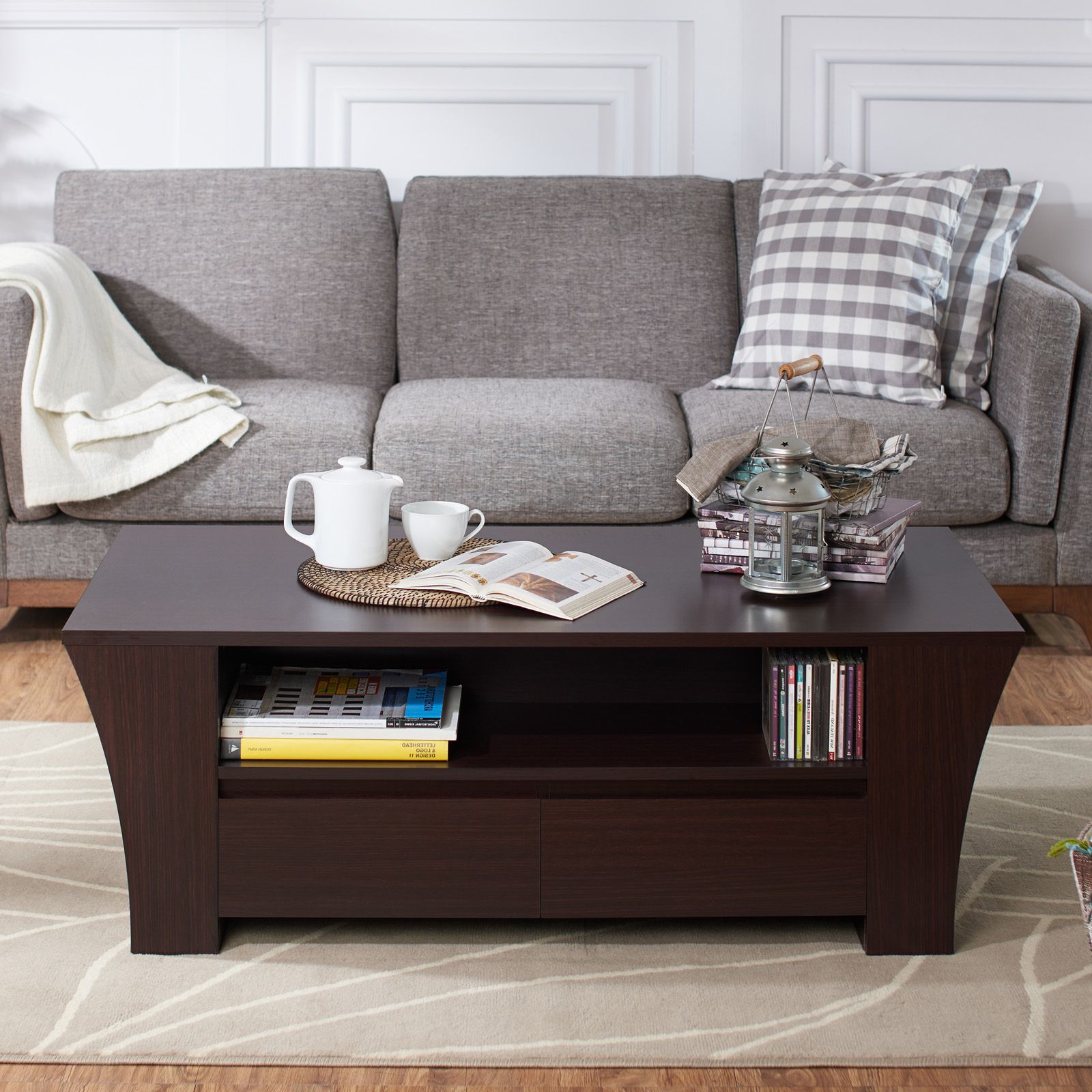 Furniture Of America 2 Drawer Coffee Table – Coffee Tables Throughout Current 2 Drawer Coffee Tables (View 8 of 20)