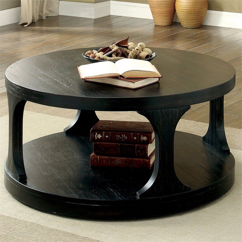Furniture Of America Arturo Transitional Wood Coffee Table In Most Popular Swan Black Coffee Tables (View 18 of 20)