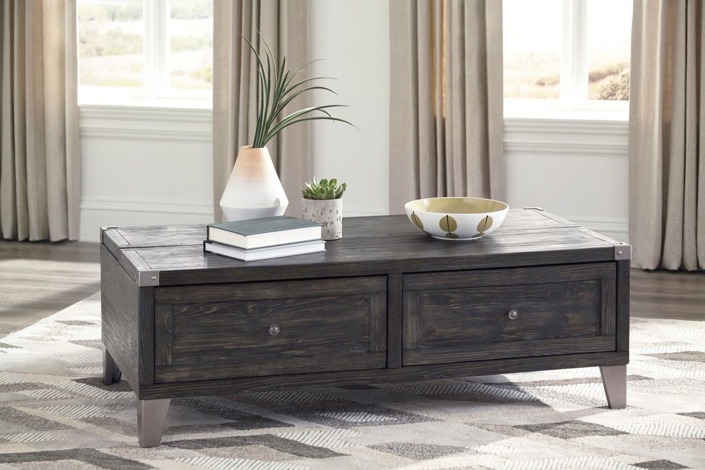 Furniture With Trendy Gray And Black Coffee Tables (View 13 of 20)