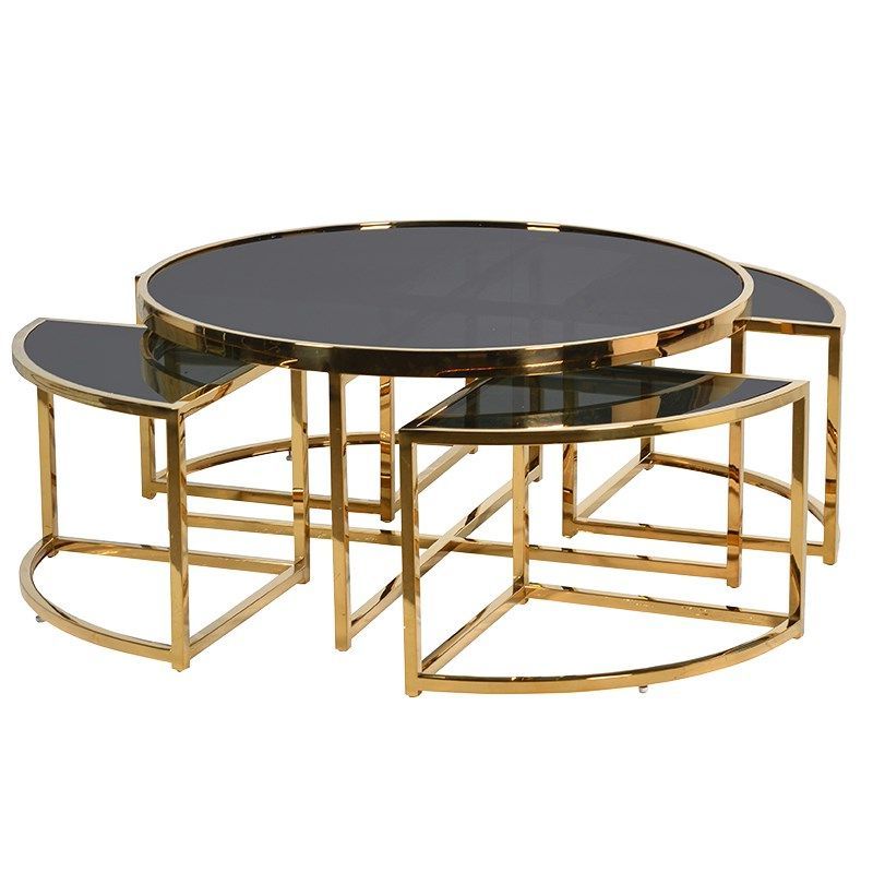 Gold And Black Coffee Table Furniture – La Maison Chic For Most Up To Date Black And Gold Coffee Tables (View 5 of 20)