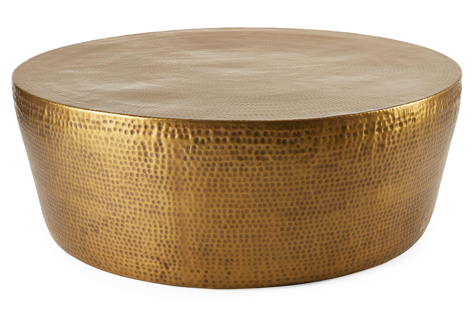 Gold Coffee Table, Round Within Trendy Antique Brass Round Cocktail Tables (View 18 of 20)