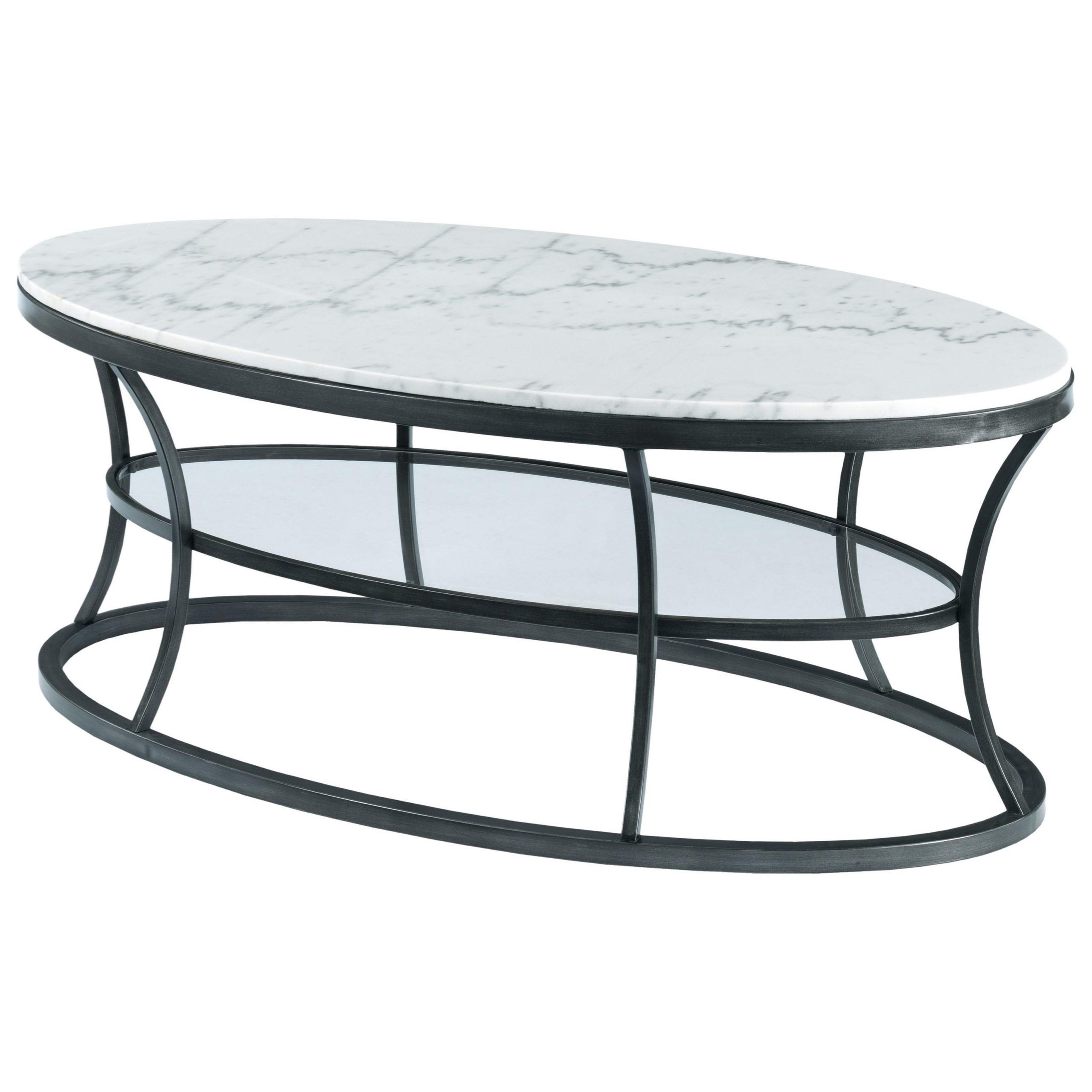 Hammary Impact Oval Cocktail Table With Marble Top And With Regard To Well Liked Glass And Gold Oval Coffee Tables (View 5 of 20)