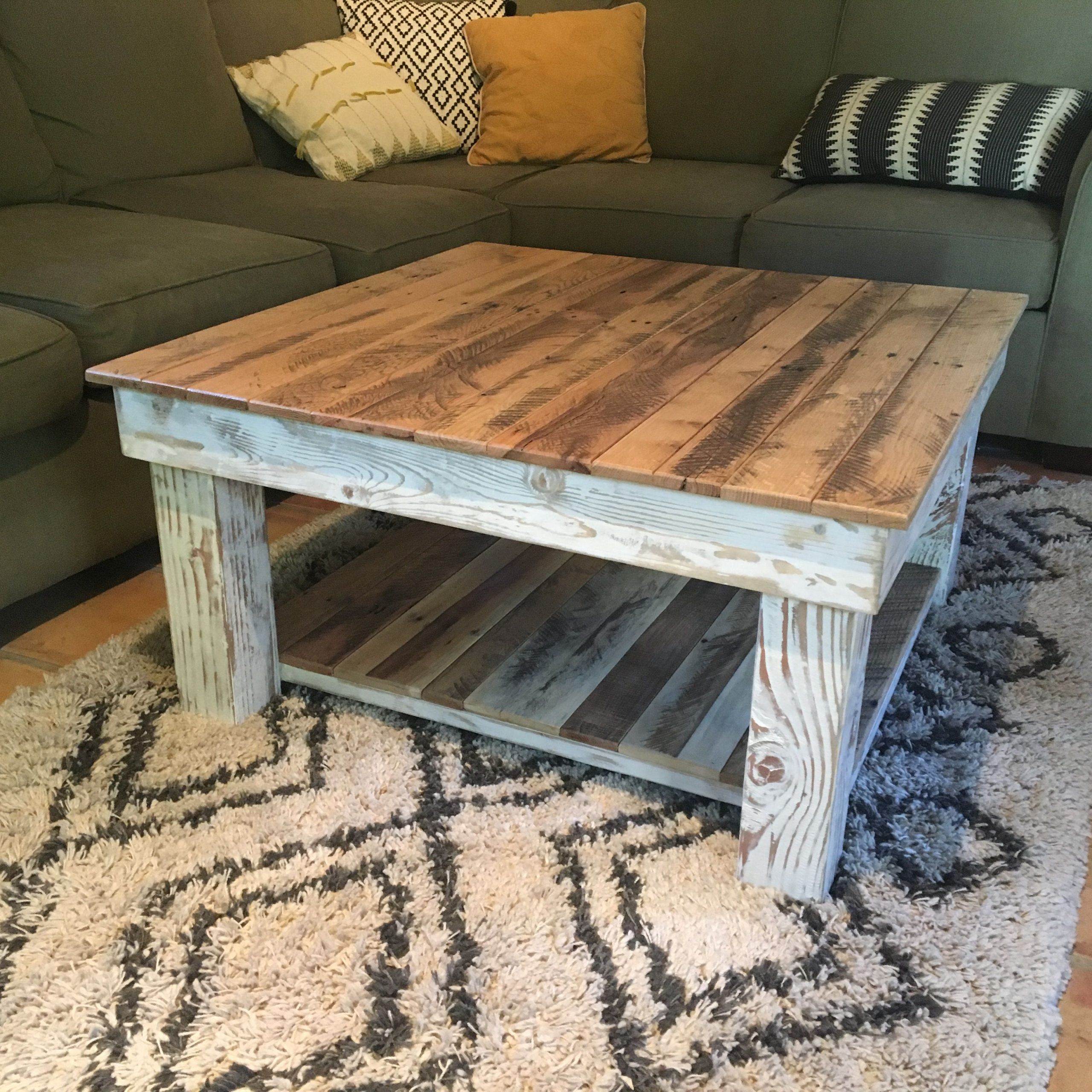 Hand Made Reclaimed Wood Rustic Coffee Tablea.m.abbott With Regard To Most Popular Rustic Oak And Black Coffee Tables (Gallery 3 of 20)