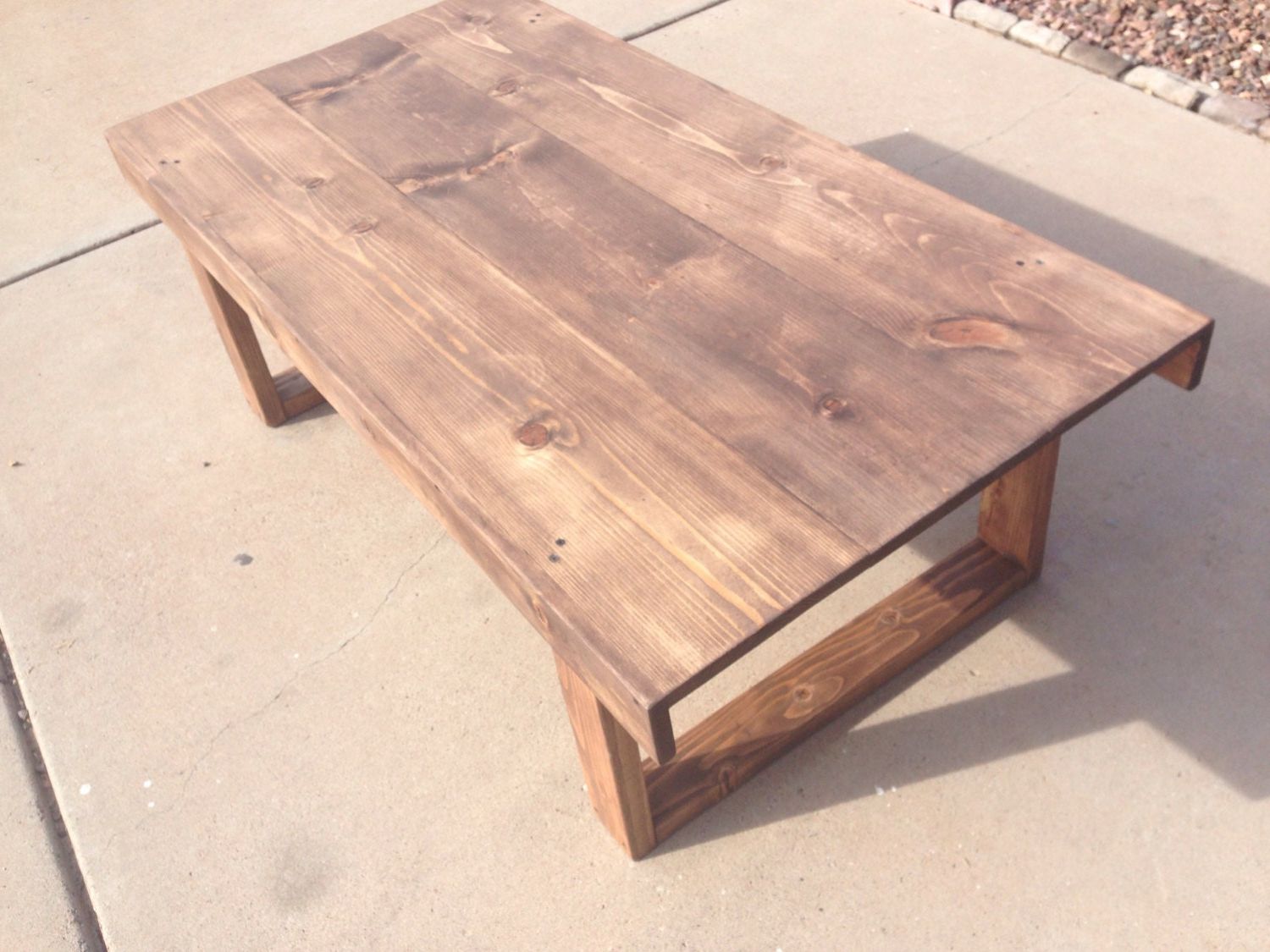 Handmade Larger Rustic Coffee Table In Walnut Throughout Well Known Rustic Walnut Wood Coffee Tables (Gallery 10 of 20)