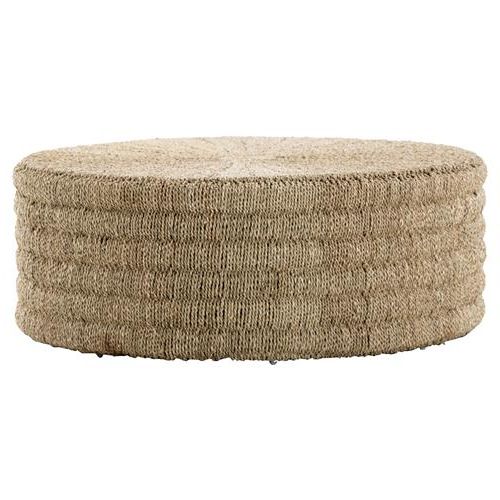 Jene Coastal Beach Woven Natural Pandan Rope Drum Round For Preferred Light Natural Drum Coffee Tables (View 15 of 20)
