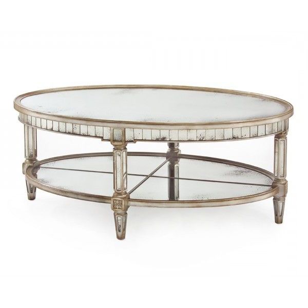 Keswick Oval Cocktail Table – Tables – Furniture – Our Intended For Widely Used Antique Mirror Cocktail Tables (View 14 of 20)