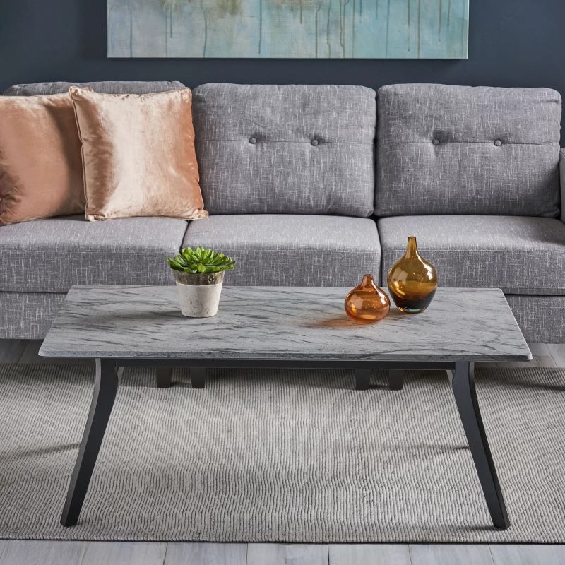 Kyla Marble And Gray Oak Coffee Table – Mocome For Latest Honey Oak And Marble Coffee Tables (Gallery 10 of 20)