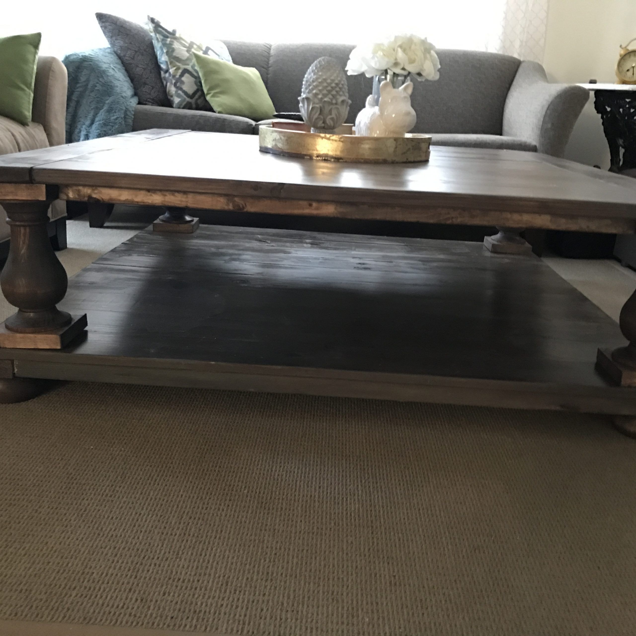 Large Square Balustrade Coffee Table (View 17 of 20)