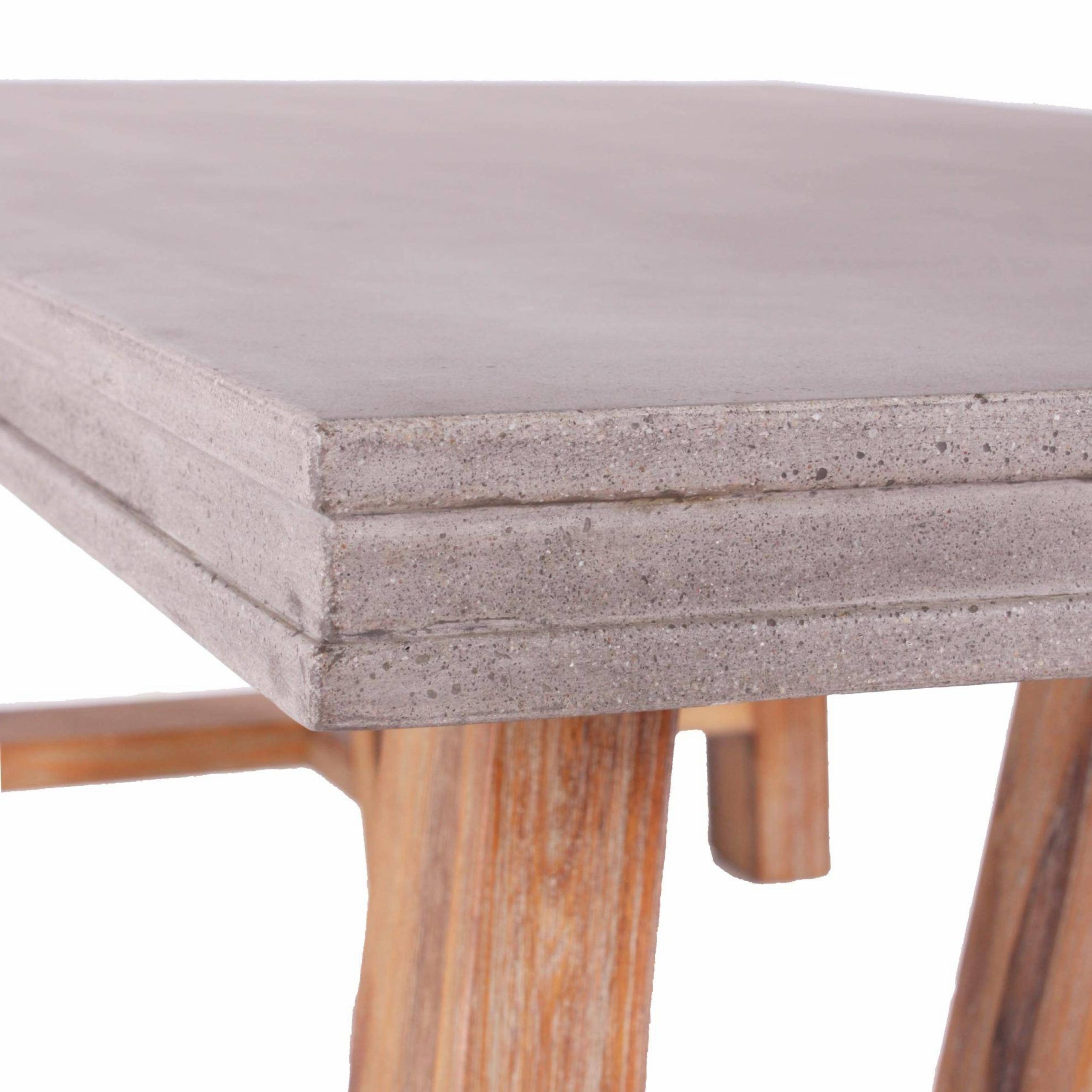 Latest Modern Concrete Coffee Tables Intended For Vig Modrest Civic Modern Concrete & Acacia Coffee Table (Gallery 15 of 20)
