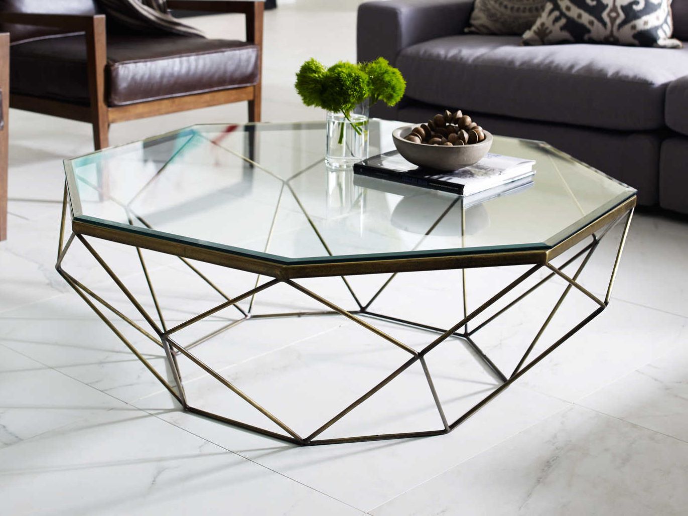 Latest Octagon Coffee Tables In Four Hands Marlow 44''l X 40'' Wide Octagon Coffee Table (View 4 of 20)