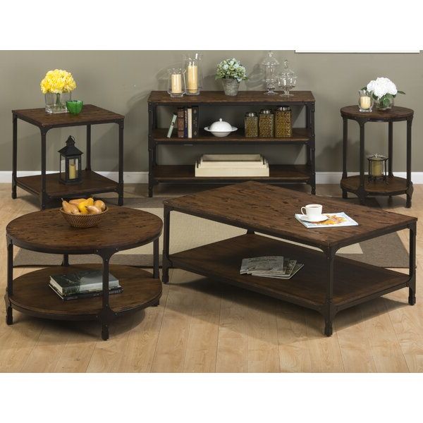 Laurel Foundry Modern Farmhouse Carolyn 3 Piece Coffee Pertaining To Most Recent 3 Piece Coffee Tables (View 9 of 20)