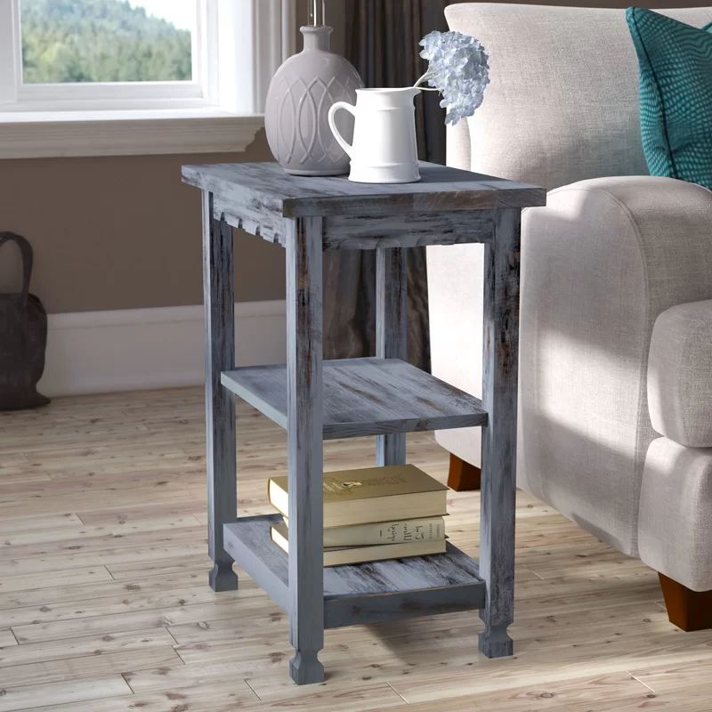 Laurel Foundry Modern Farmhouse Mangum 2 Shelf End Table With Favorite 2 Shelf Coffee Tables (View 12 of 20)
