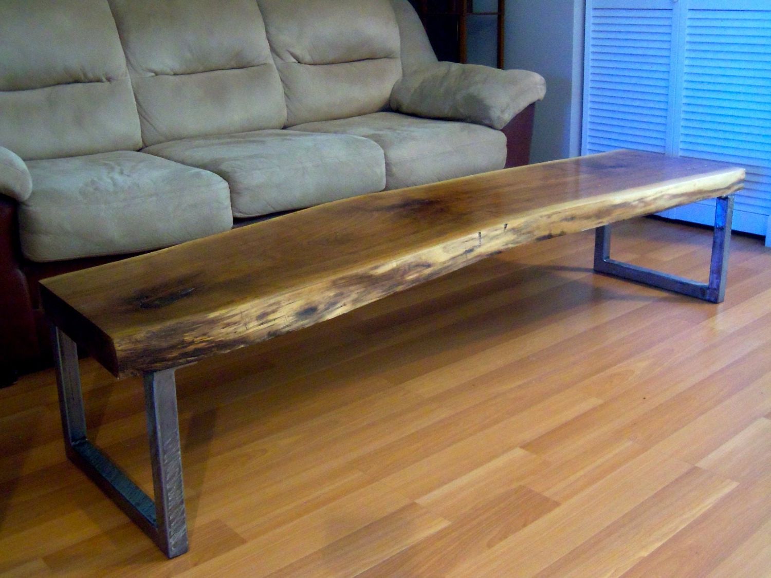 Live Edge Black Walnut Slab Coffee Table Intended For Well Known Walnut Coffee Tables (View 7 of 20)