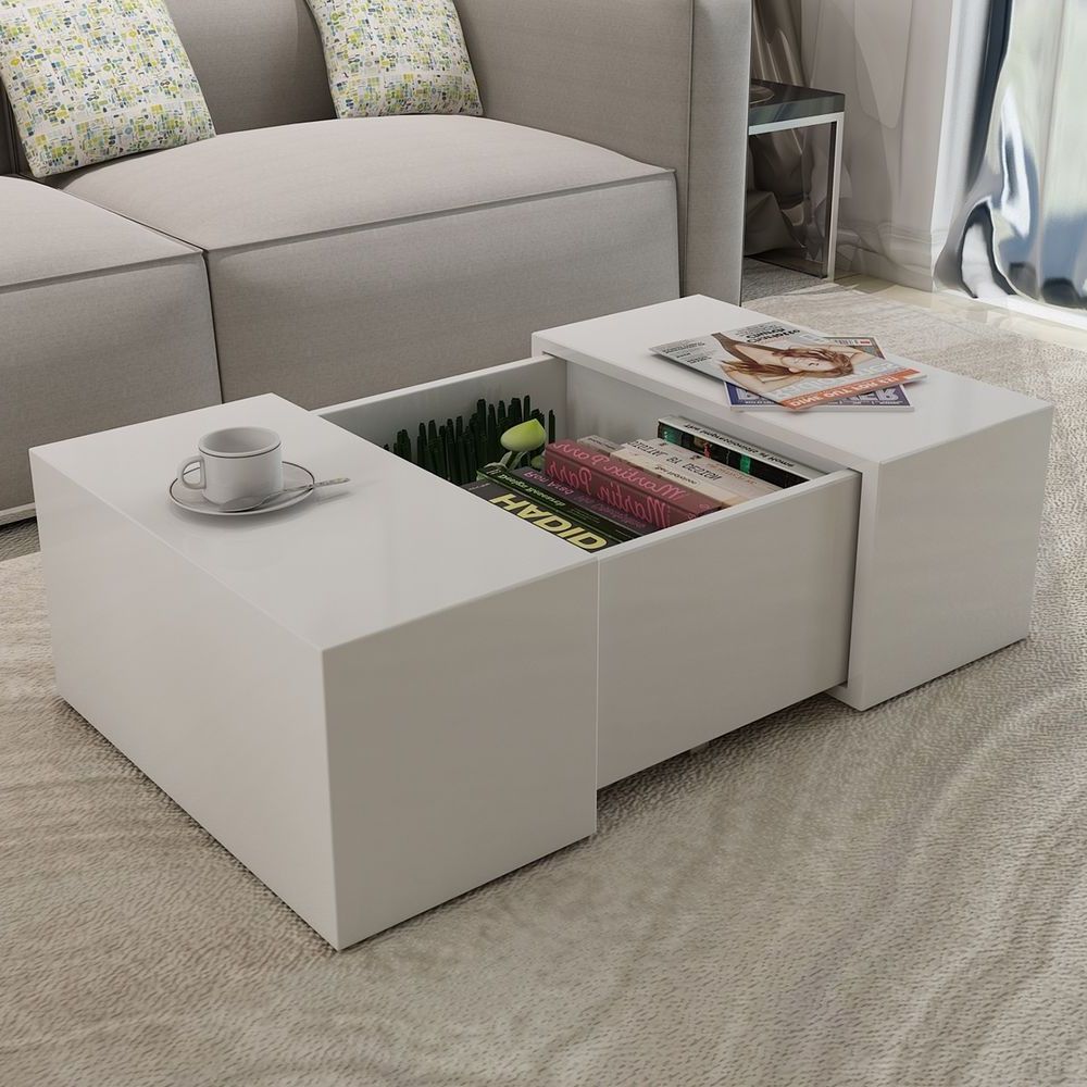 Made Of High Quality Mdf With A High Gloss Finish Regarding Well Known Square High Gloss Coffee Tables (View 3 of 20)