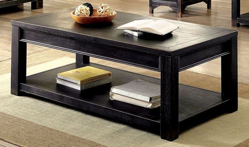 Meadow Antique Black Coffee Table From Furniture Of With Regard To Popular Black And White Coffee Tables (View 8 of 20)