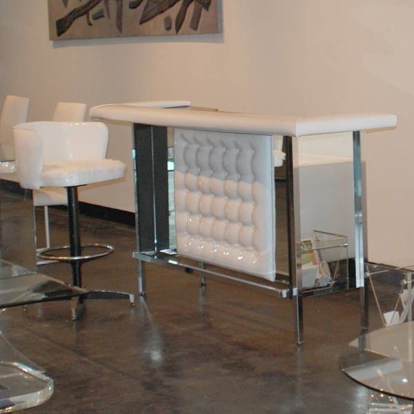 Mid Century Modern Mirror Chrome Mini Cocktail Bar  Metro Regarding Most Current Mirrored And Chrome Modern Cocktail Tables (Gallery 20 of 20)