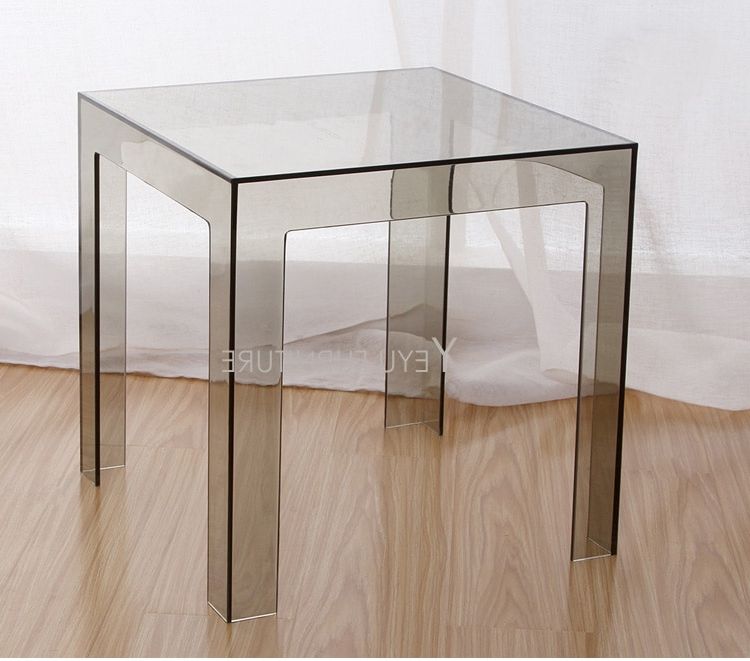 Minimalist Modern Design Transparent Polycarbonate Pc In Current Clear Acrylic Coffee Tables (Gallery 20 of 20)