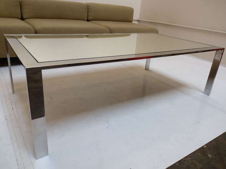 Mirror Polished Stainless Steel And Mirror Cocktail Table With Regard To Current Glass And Stainless Steel Cocktail Tables (View 17 of 20)