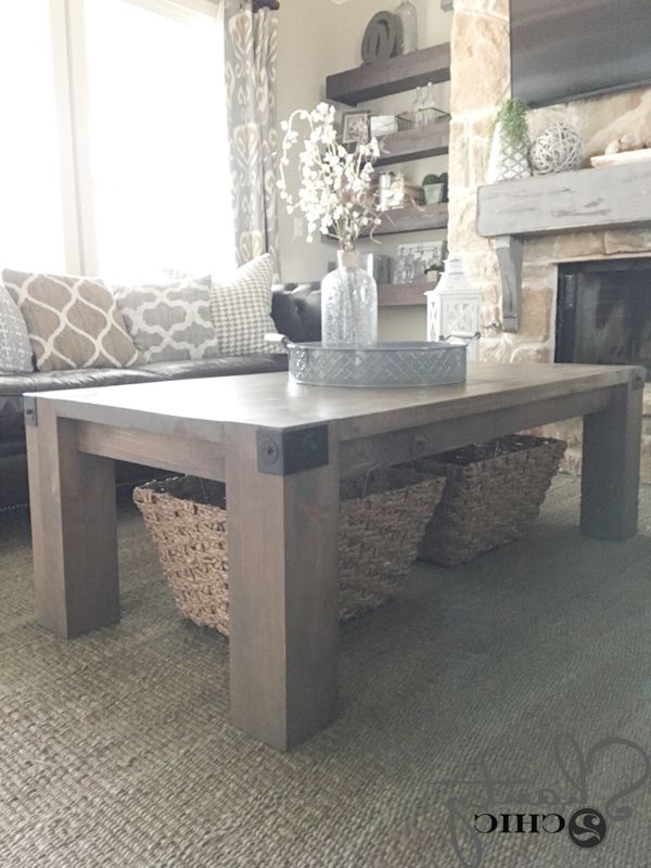 Modern Farmhouse Coffee Table And How To Video – Shanty 2 Chic Within Latest Modern Farmhouse Coffee Tables (Gallery 18 of 20)