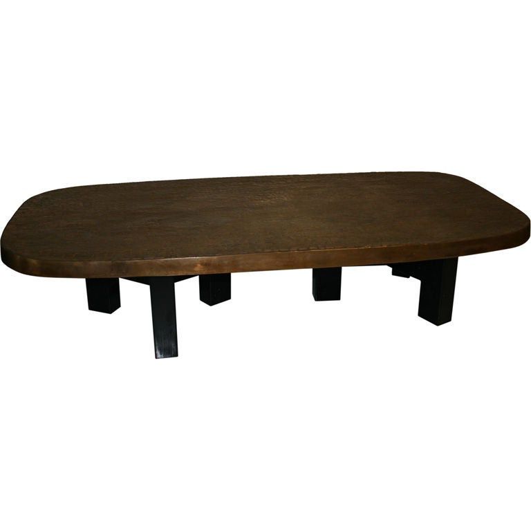 Most Current Bronze Metal Rectangular Coffee Tables Throughout Bronze Coffee Tableado Chale At 1stdibs (View 18 of 20)