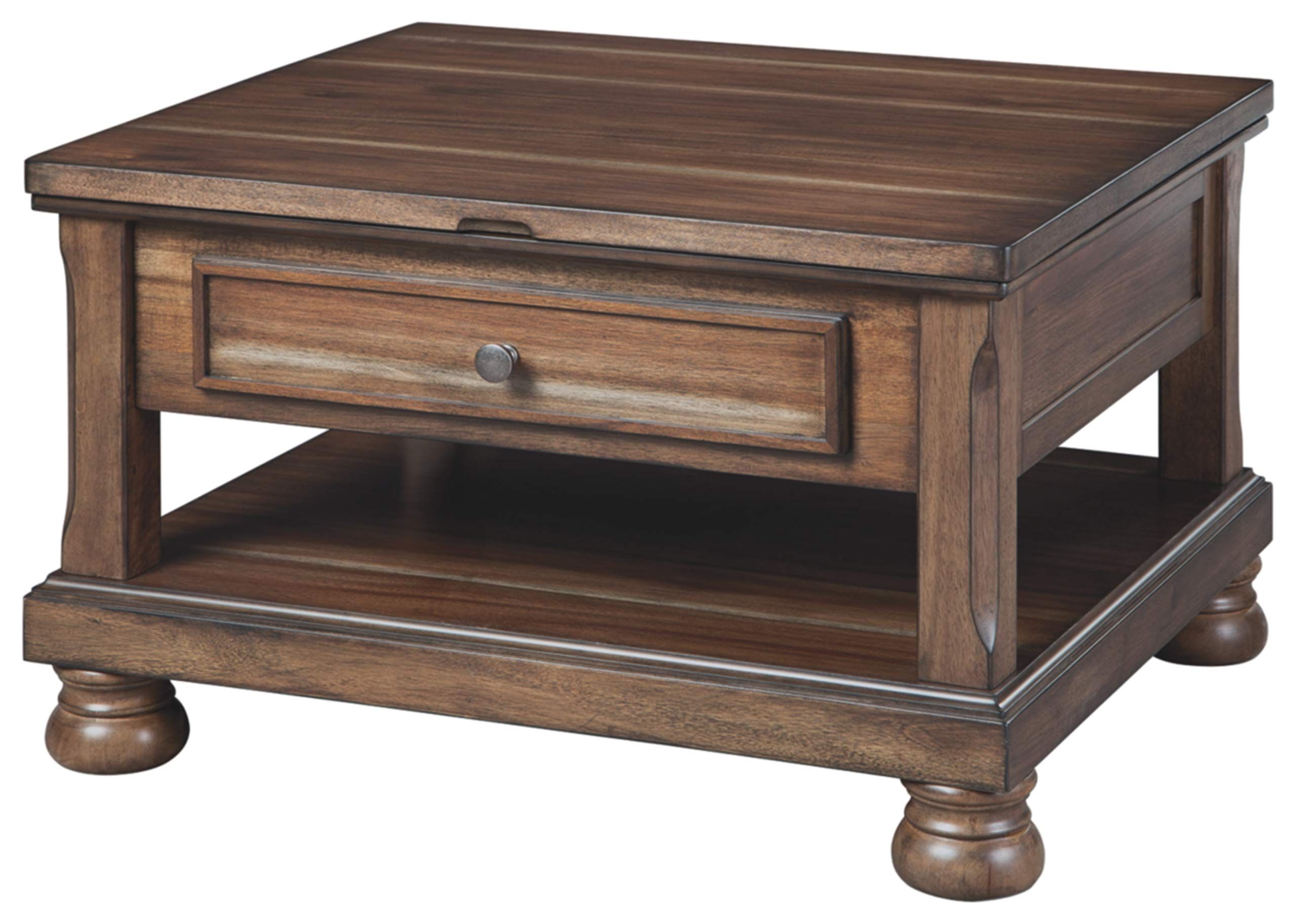 Most Current Brown Cocktail Tables Pertaining To Signature Designashley – Flynnter Cocktail Table (View 11 of 20)