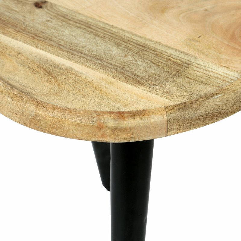 Most Current Natural Mango Wood Coffee Tables For Catron Handcrafted Modern Industrial Mango Wood Coffee (Gallery 10 of 20)
