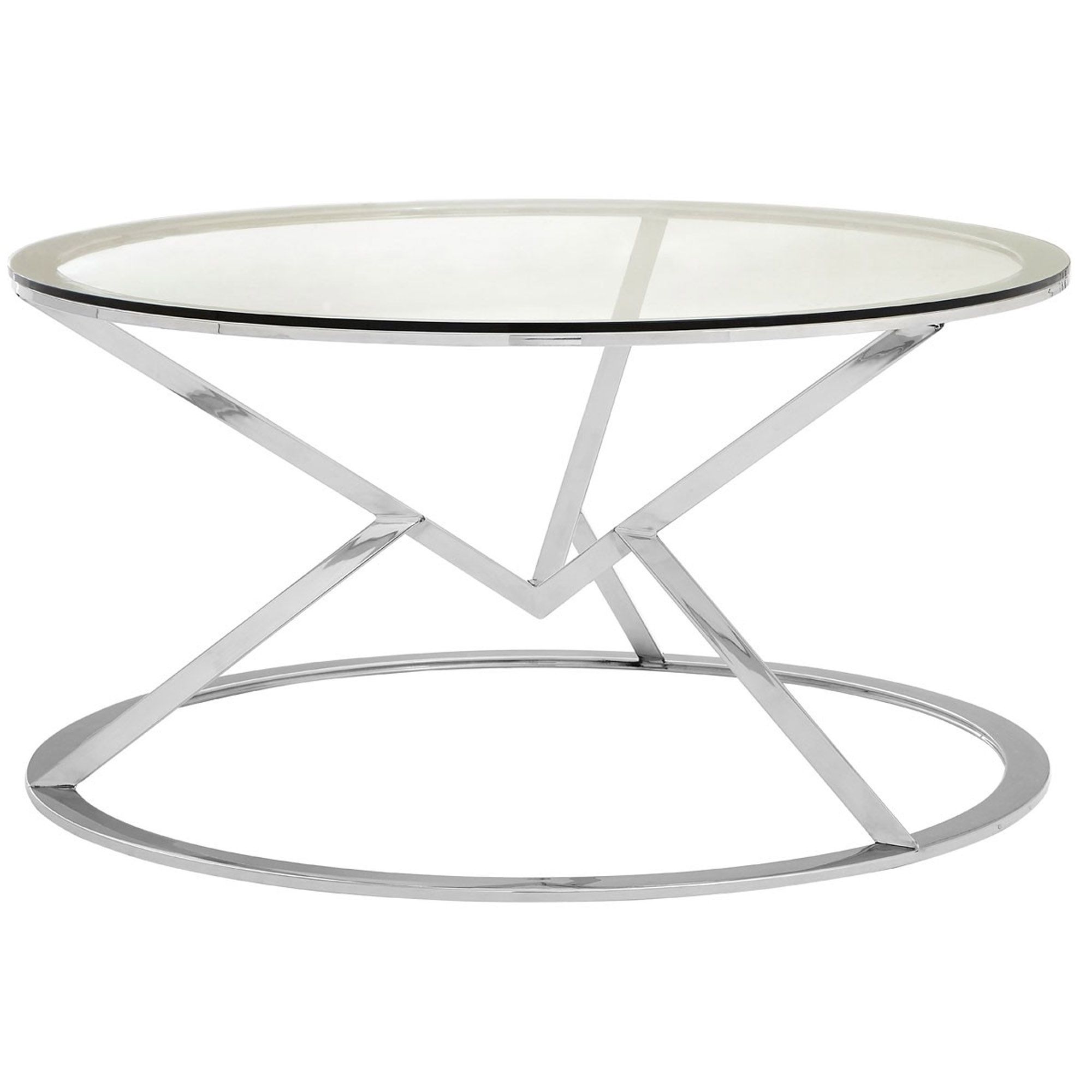 Most Current Silver Coffee Tables Throughout Silver Allure Round Coffee Table (View 14 of 20)