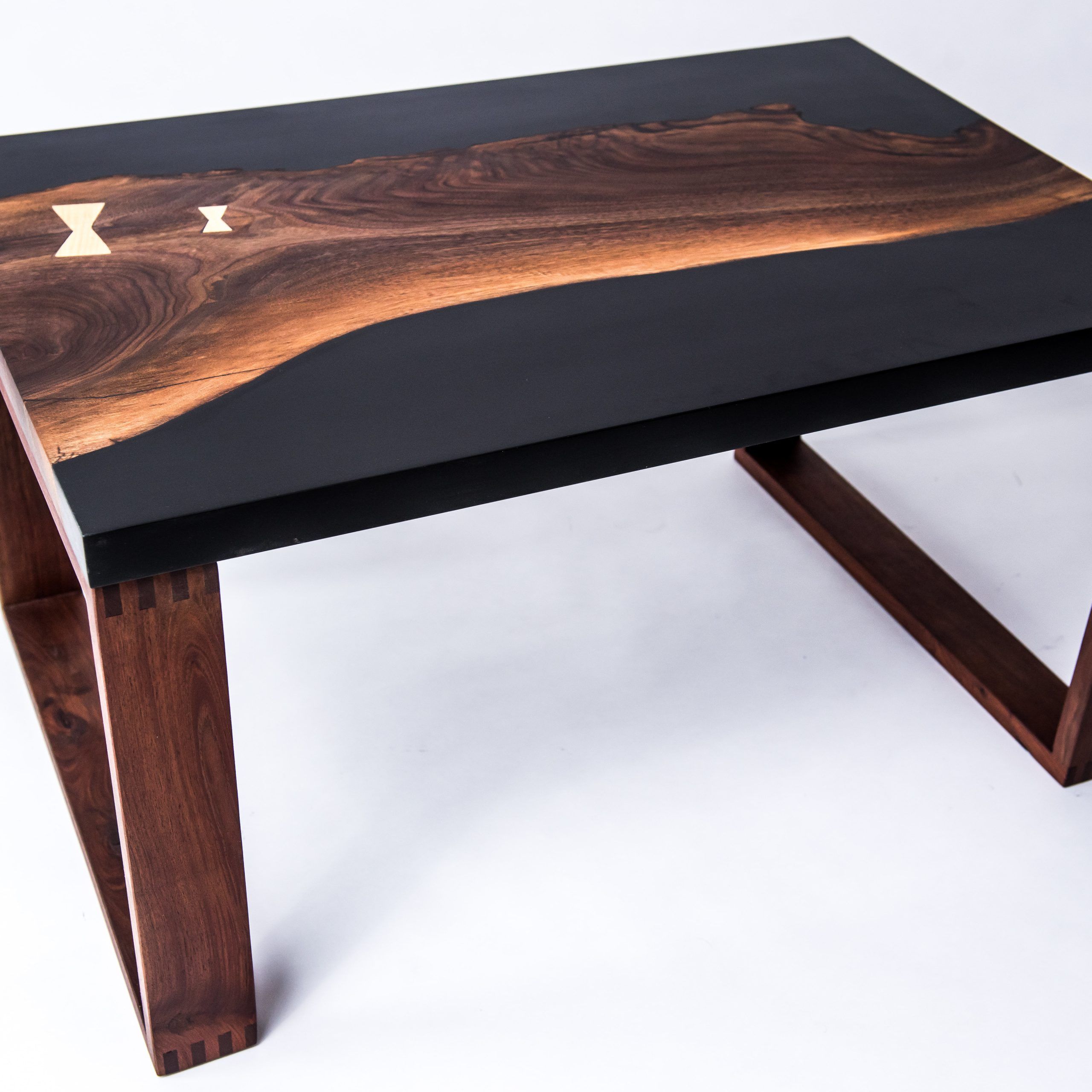 Most Current Walnut Coffee Tables In Black Walnut Resin Cast Coffee Table (Gallery 9 of 20)