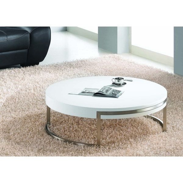 Most Current White Gloss And Maple Cream Coffee Tables For Shop High Gloss White Coffee Table – Free Shipping Today (Gallery 1 of 20)