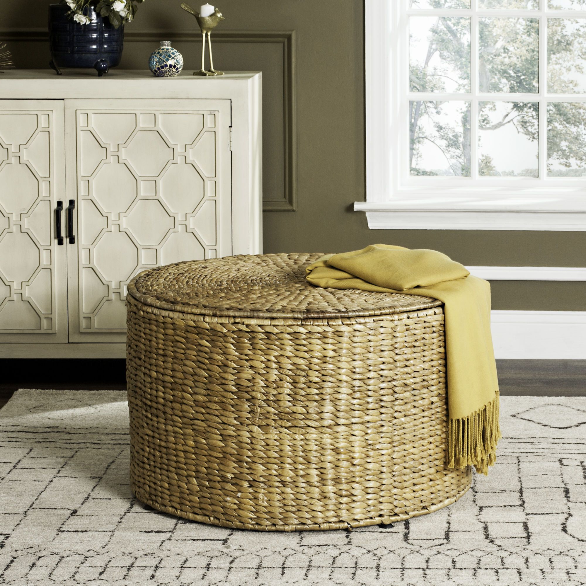 Most Current Wicker Coffee Tables Pertaining To Jesse Wicker Storage Coffee Table (Gallery 16 of 20)