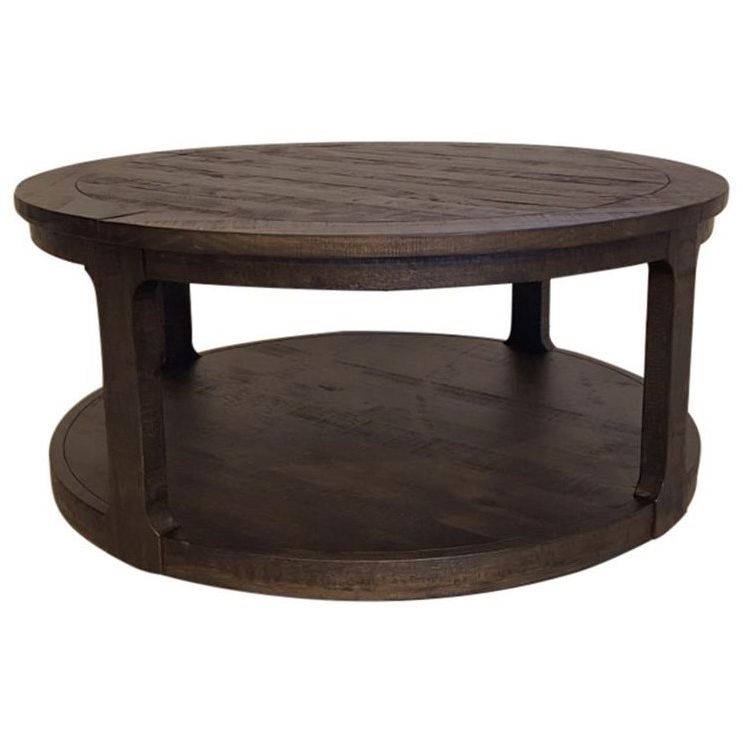 Most Popular Barnside Round Cocktail Tables In Magnussen Home Boswell Casual Round Cocktail Table With (Gallery 14 of 20)