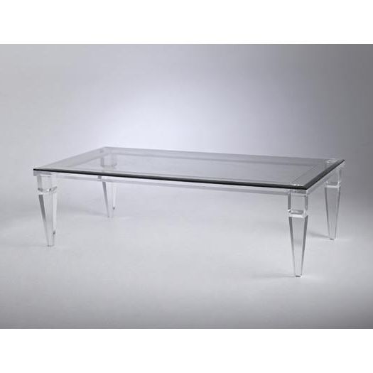 Most Popular Clear Acrylic Coffee Tables With Clear Acrylic Glass Coffee Table – Redboth (Gallery 15 of 20)