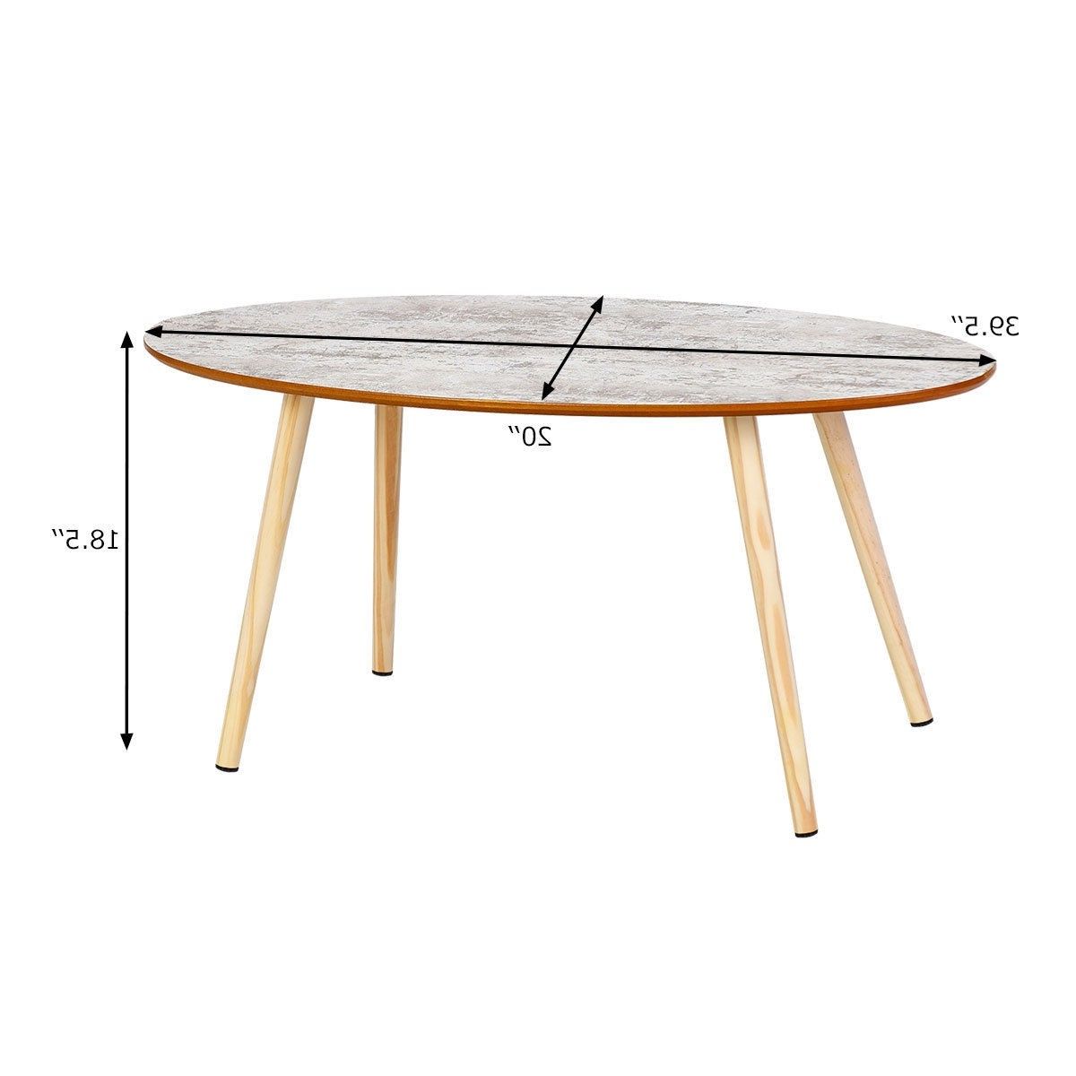 Most Recent 2 Drawer Oval Coffee Tables For Morden Oval Top Sofa Side End Coffee Table – Coffee Tables (View 16 of 20)