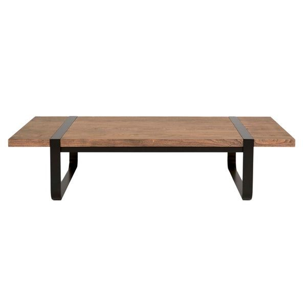 Most Recently Released Aged Black Iron Coffee Tables Within Owen Black Iron Cappuccino Coffee Table – Overstock –  (View 8 of 20)