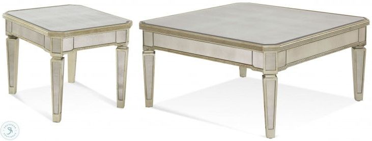 Most Recently Released Mirrored And Silver Cocktail Tables Throughout Borghese Mirrored Square Cocktail Table From Bassett (View 15 of 20)