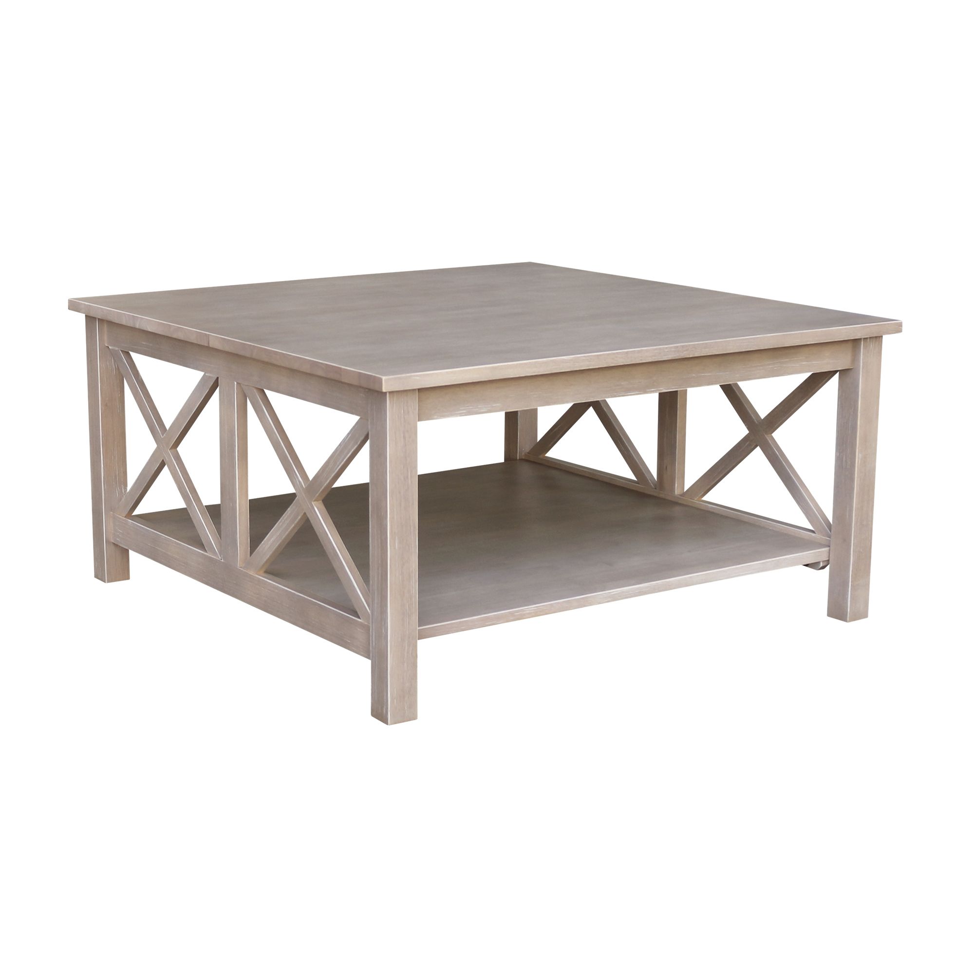 Most Up To Date Gray And Black Coffee Tables Intended For Hampton Square Coffee Table – Gray – Walmart – Walmart (View 4 of 20)