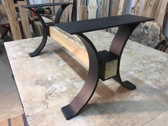 Most Up To Date Oak Wood And Metal Legs Coffee Tables Inside Steel Coffee Table Base. Ohiowoodlands Table Legs. Coffee (Gallery 15 of 20)