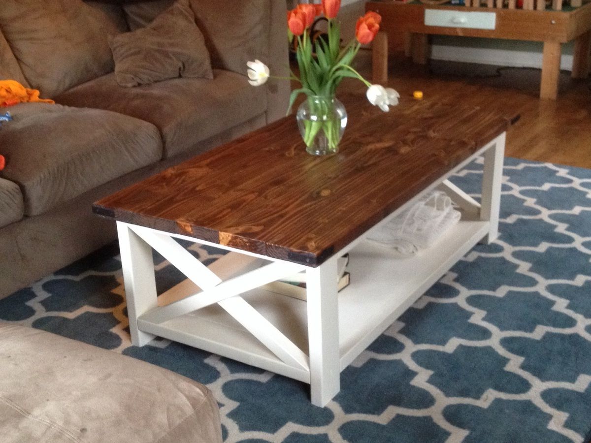 Most Up To Date Rustic Espresso Wood Coffee Tables Inside Ana White (View 8 of 20)