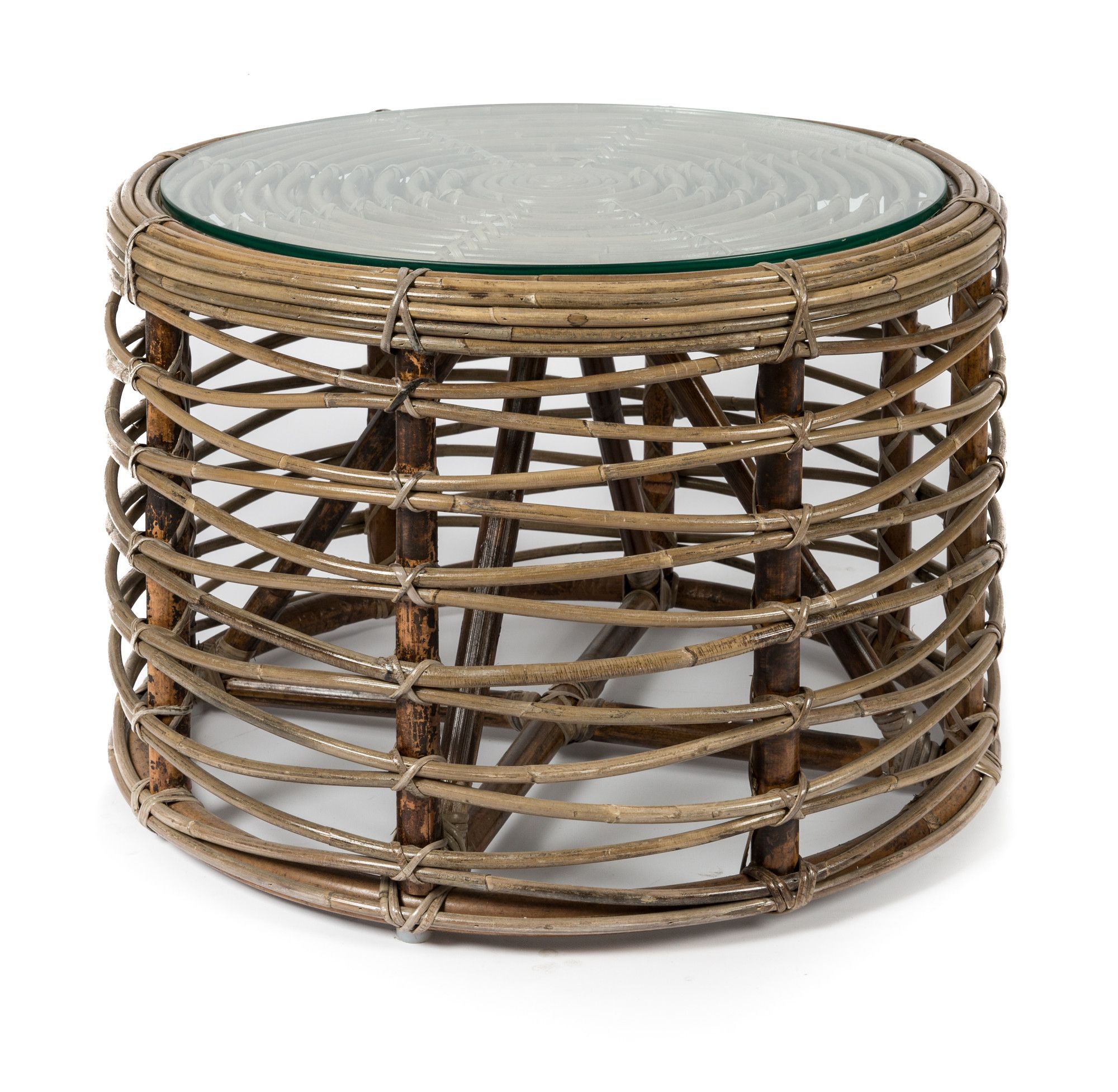 New Santiago Woven Rattan Round Coffee Table – Lifestyle Intended For Most Recent Wicker Coffee Tables (Gallery 11 of 20)