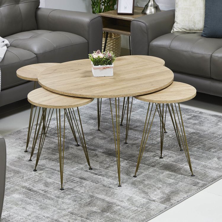 Newest 5 Piece Coffee Tables Pertaining To Shop Graham 5 Piece Coffee And Nest Of Tables Set Online (View 3 of 21)